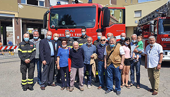 Sezione di PESARO e URBINO – festeggiamenti per i 100 anni del Vigile del Fuoco Aroldo Genga.