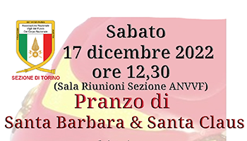 Sezione di TORINO – Pranzo di “Santa Barbara & Santa Claus”