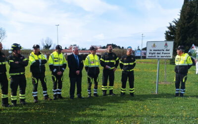 Sezione di LIVORNO – 1° anniversario intitolazione rotatoria ai Vigili del Fuoco caduti in servizio