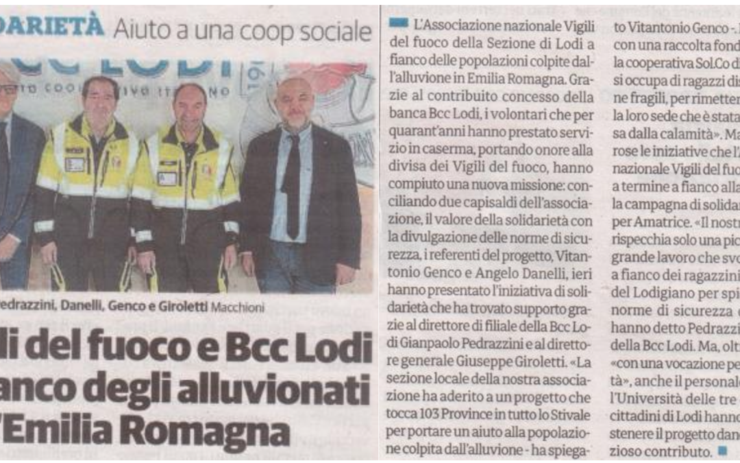 Sezione di LODI – Solidarietà all’Emilia Romagna