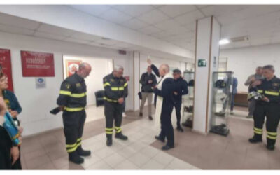 Sezione di SALERNO – Vescovo Bellandi visita la Caserma dei Vigili del Fuoco